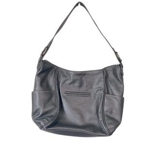 Ili New York Gray leather Shoulder Bag slouchy
